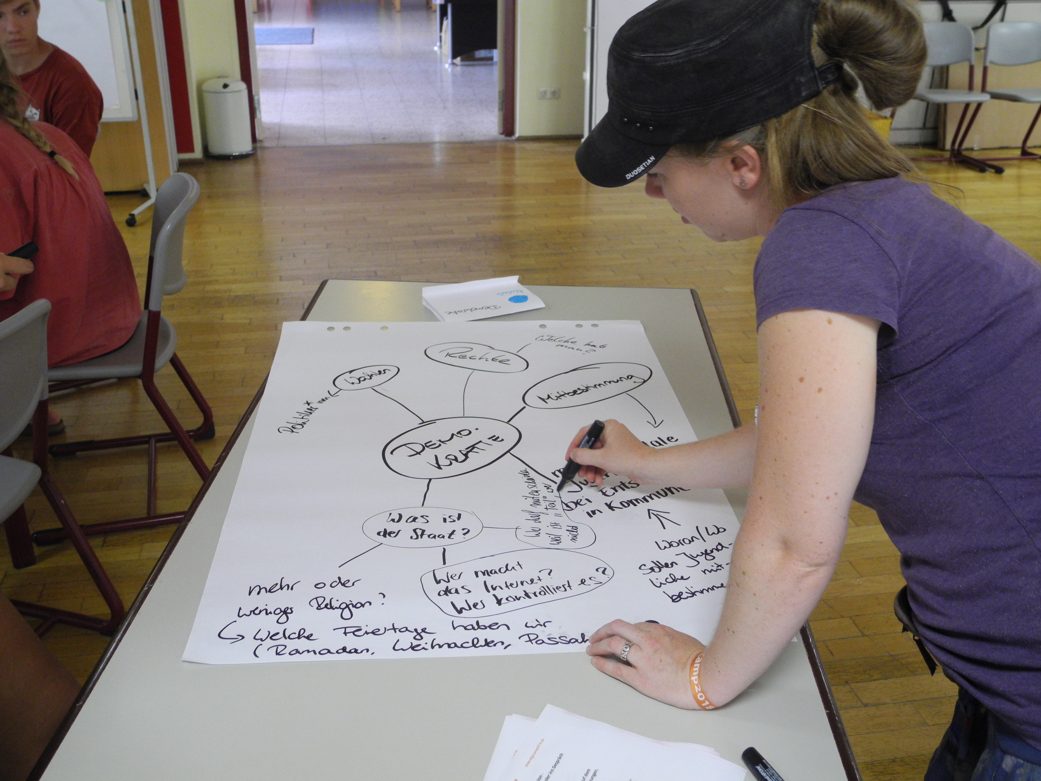 Ronja (Moderation) wirkt begeistert mit.