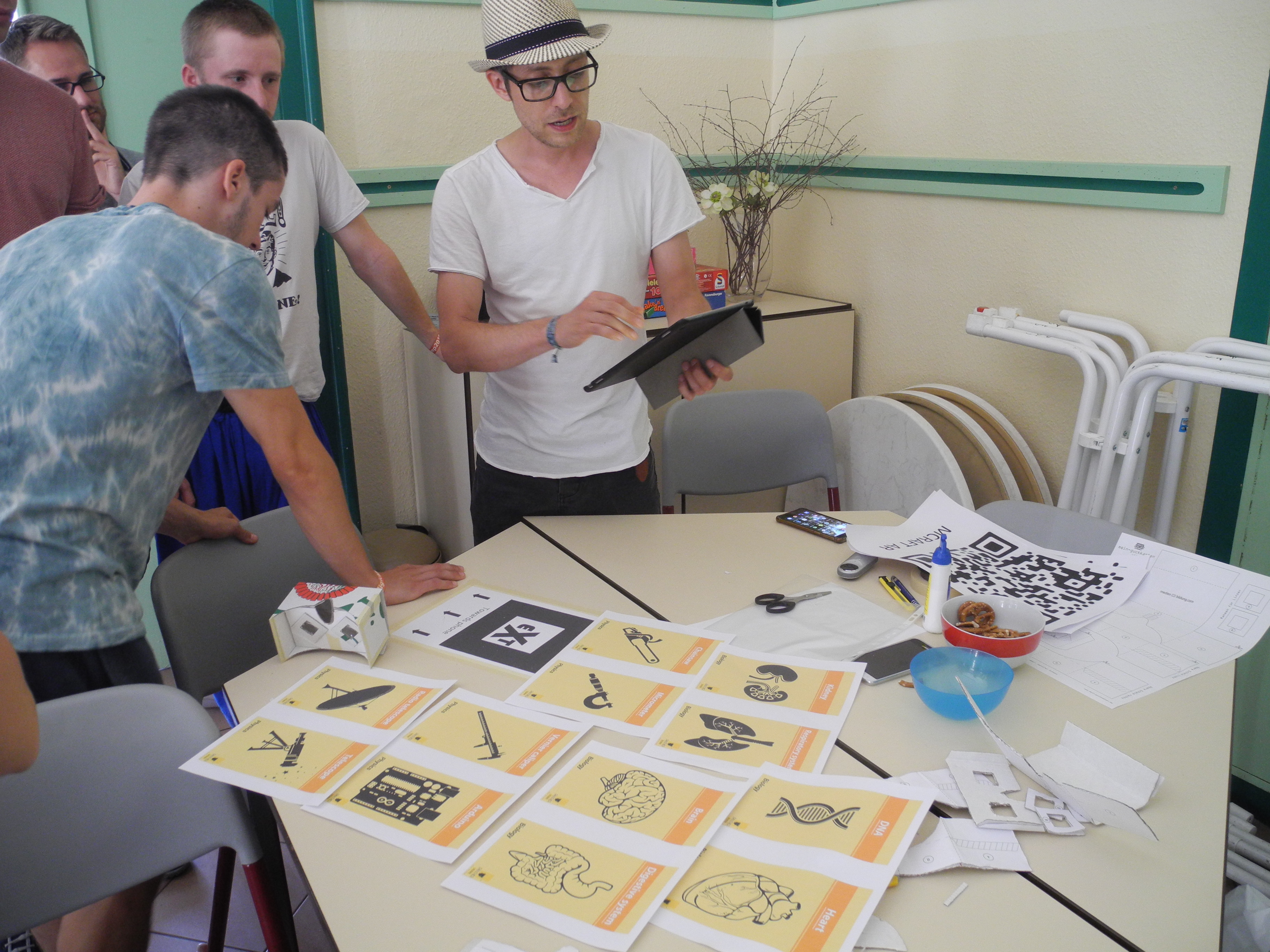 Während des Workshops "Digitale Welten"
