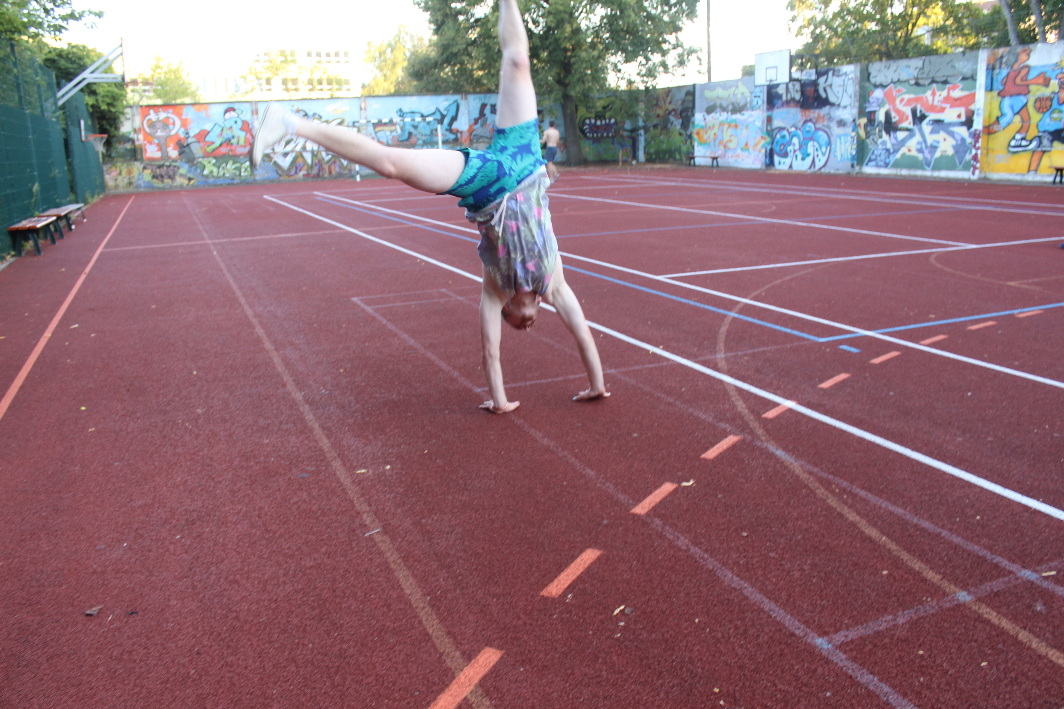 In den Pausen wird der Sportplatz genutzt.