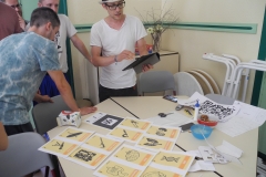 Während des Workshops "Digitale Welten"