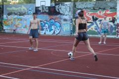 In den Pausen wird der Sportplatz genutzt.