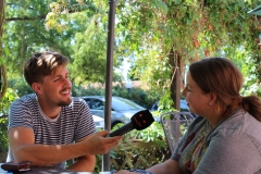 Die ganze Woche über waren verschiedene Medien bei uns und interviewten Jule.