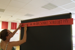 Vorbereitung für die Zukunftswerkstatt am Freitag laufen.